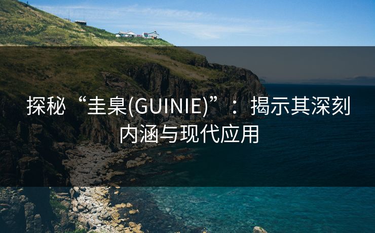 探秘“圭臬(GUINIE)”：揭示其深刻内涵与现代应用